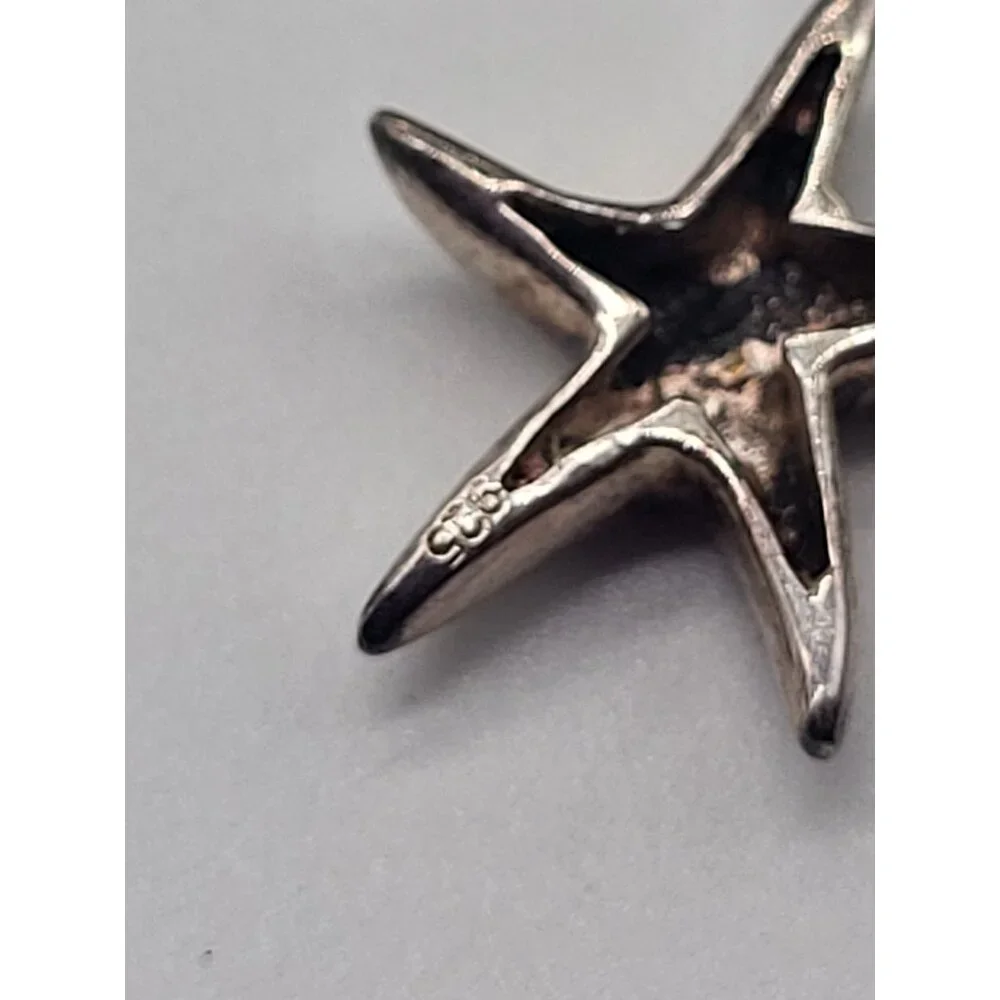 Starfish 925 Sterling Silver Stud Earrings beach sand ocean vacation coastal - Picture 6 of 9